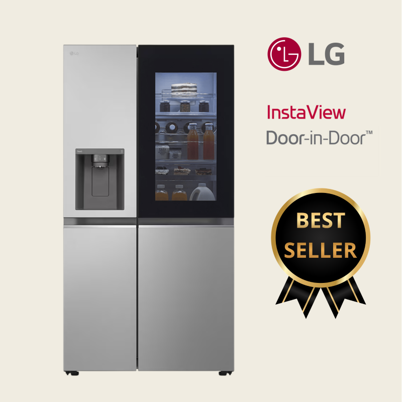 Lg Refrigerador side by side 22.4cuft (net) / 24cuft (gross) thinq instaview inverter vs25